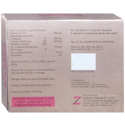 cozim q forte capsule 10's